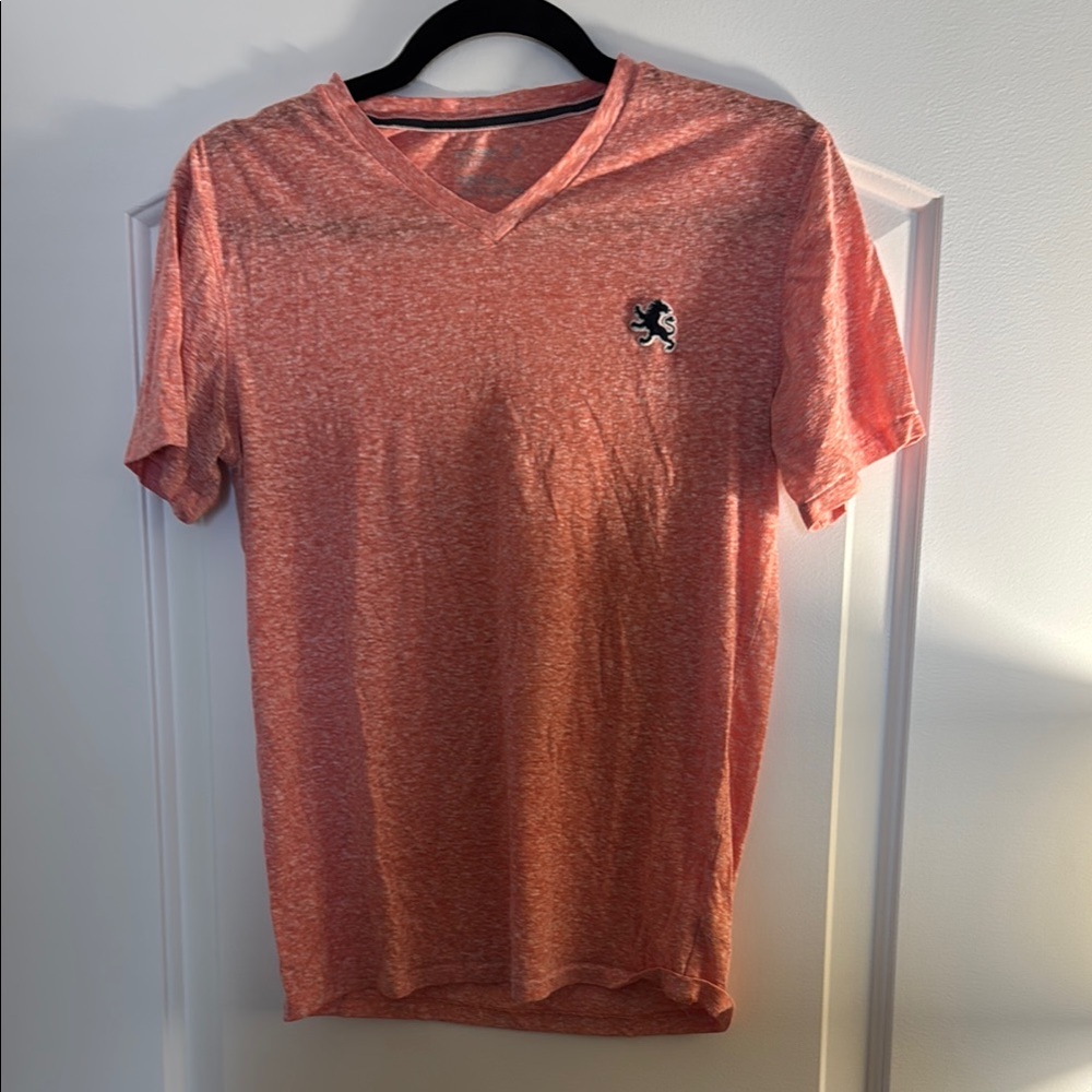 Men's Heathered Red Express Extra small XS V-Neck T-Shirt